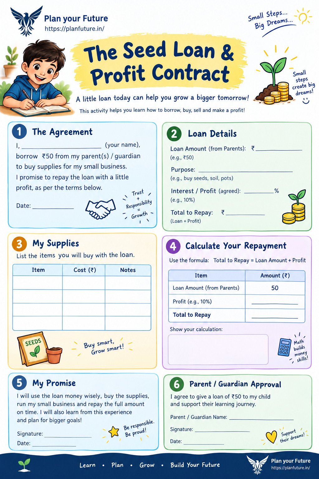 The Seed Loan and Profit Contract — Junior Entrepreneur OS
