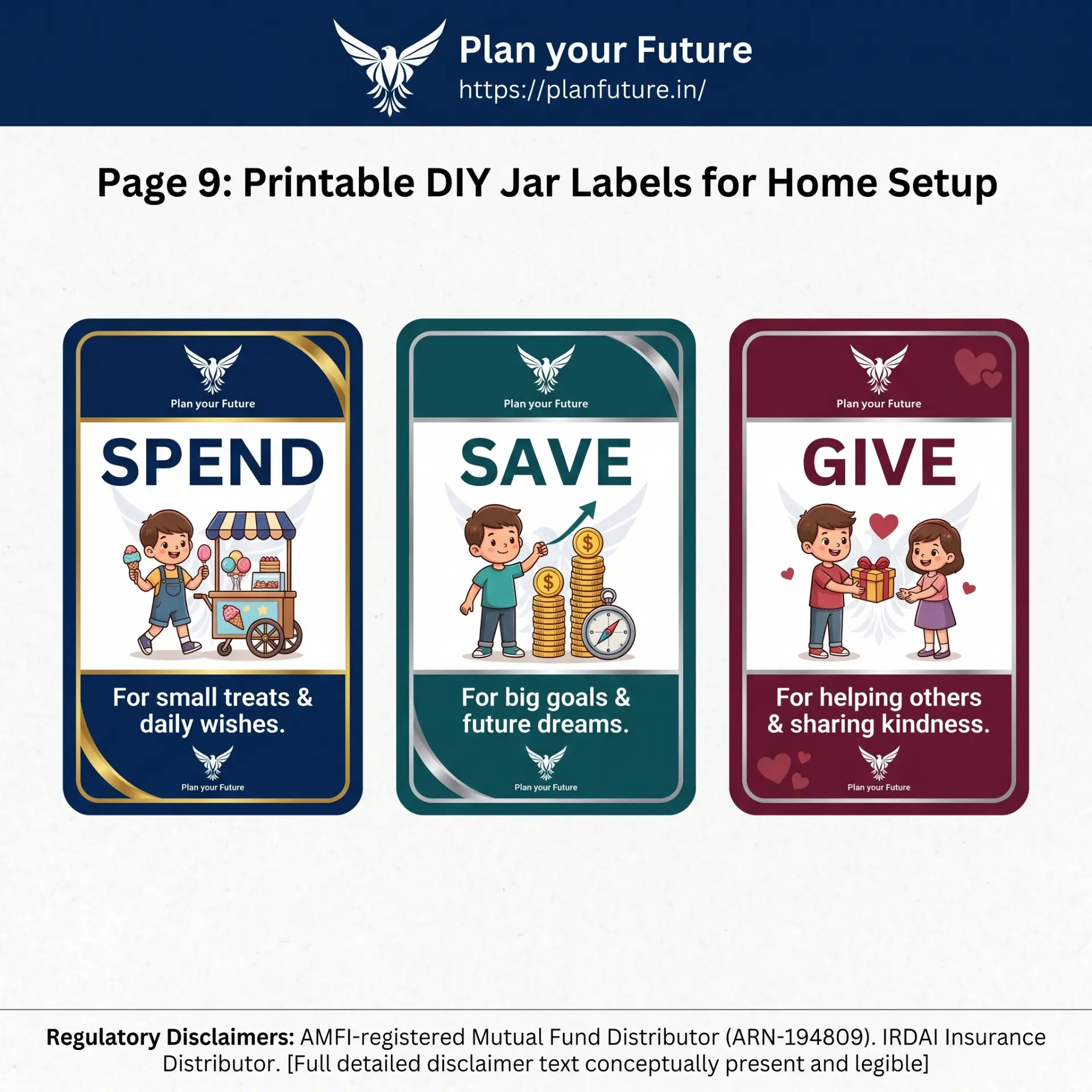 Page 9 — DIY jar labels — My First Money Adventure